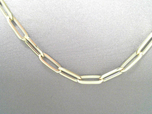 10 karat gold 18 inch paper clip chain