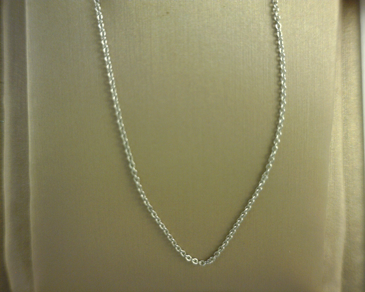 14K White Gold Adjustable Chain 20"