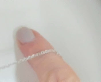 20 inch 14kt white gold 3.7 grams 1.5mm