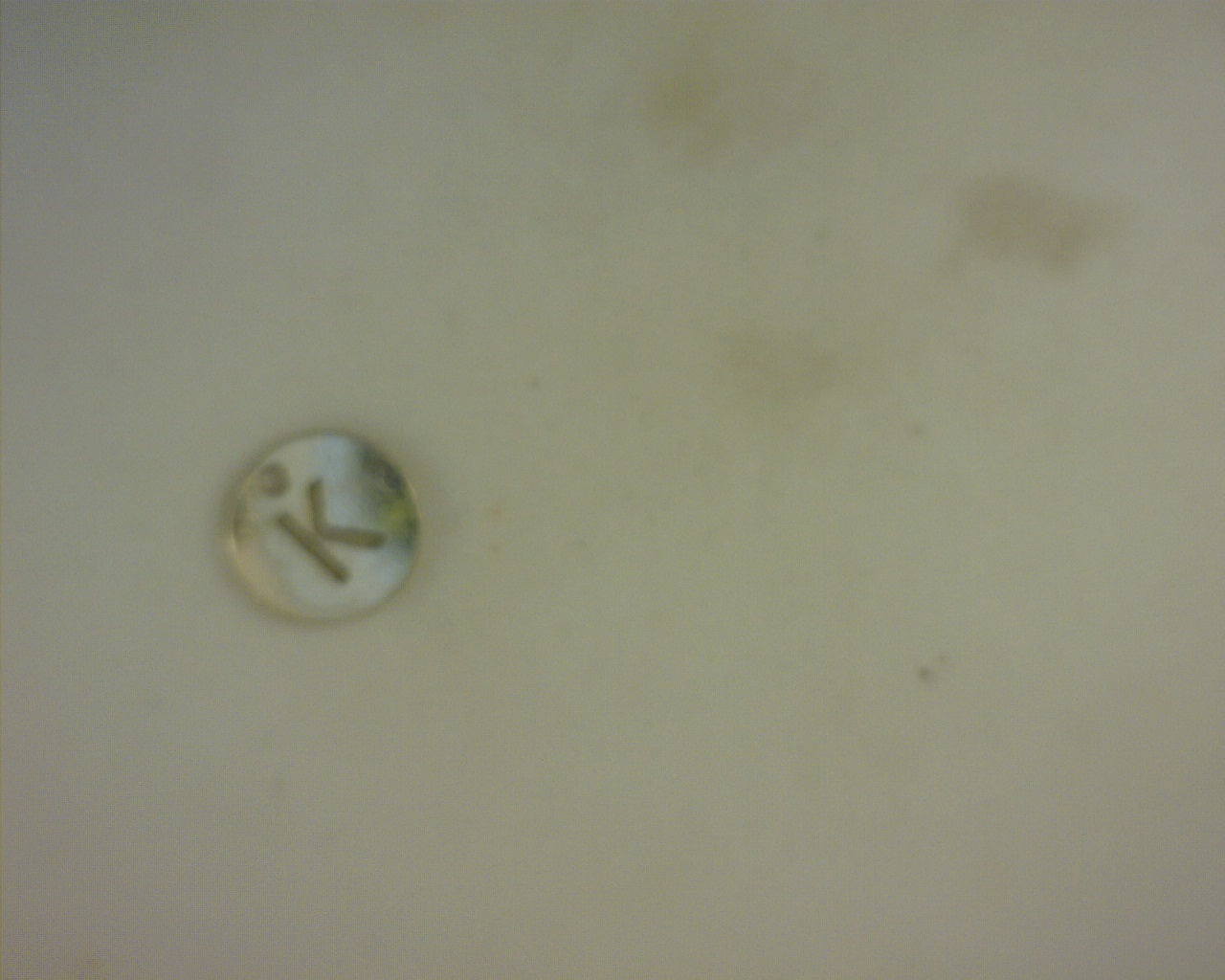 14K LETTER K CHARM