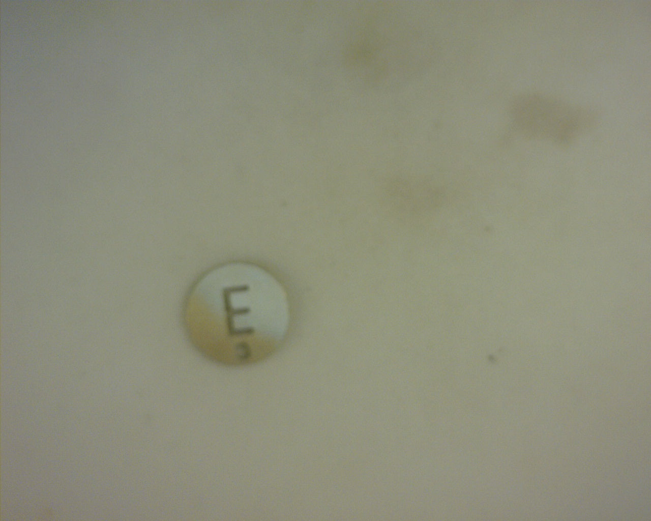 14K LETTER E CHARM