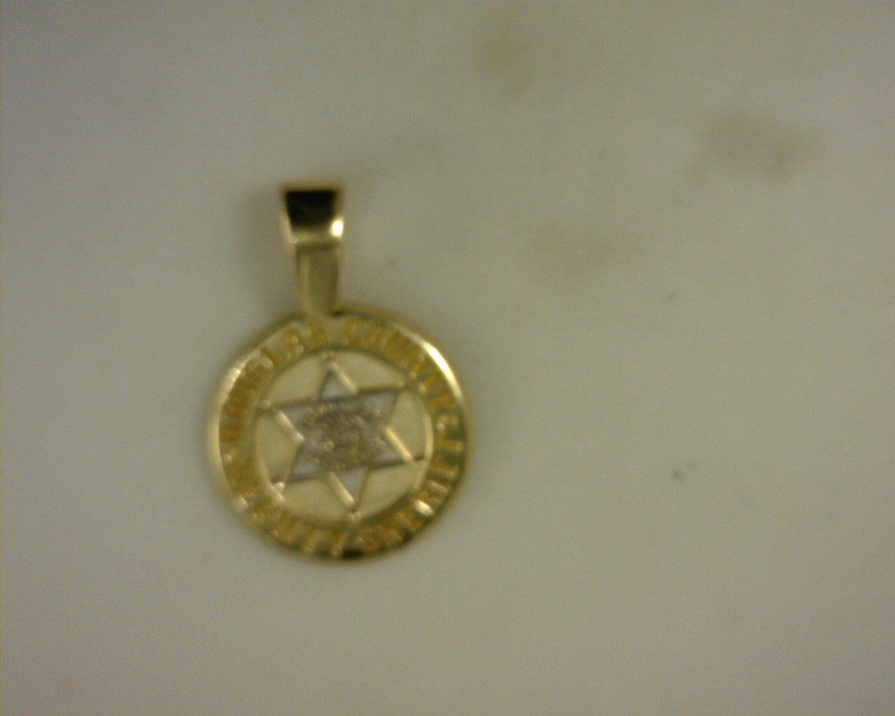 14kt Douglas Co Sheriff Pendant 3.6g