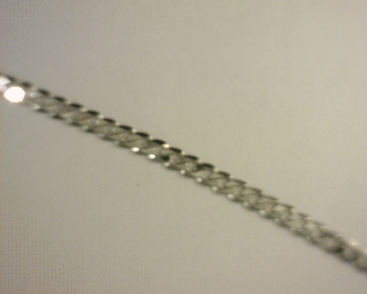 14k White Gold Curb Bracelet