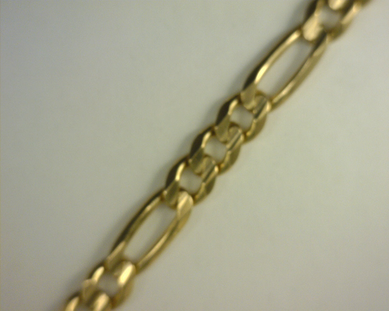 Figaro Bracelet 14K Yellow Gold