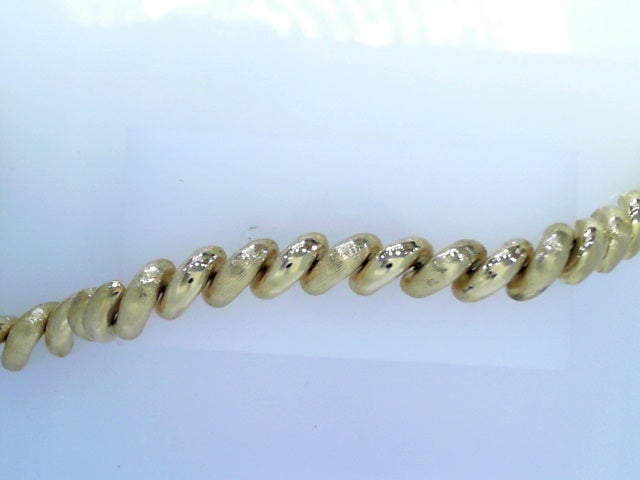 14k Yellow Gold Twisted Bracelet