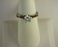 Steel Revolt 3mm whiskey barrel Engagement ring with CZ Center