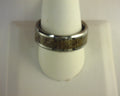 THORSTEN FAWN Beveled Tungsten Carbide Polished Men's Wedding Band with Dark Antler Inlay