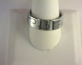 THORSTEN Fishing Hook Pattern Engraved Flat Tungsten Ring