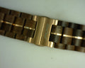 Walnut Wood 42-44mm I Watch Band with Rose Gold color stainless steel accents