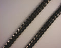 Link Chain 6mm Sterling Silver Black Rhodium Plated
