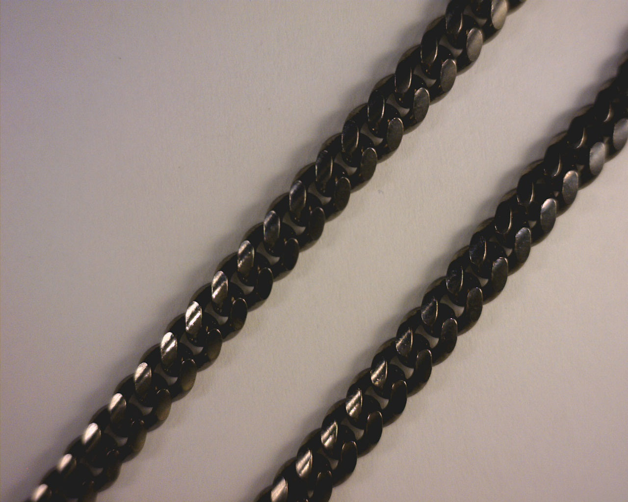 Link Chain 6mm Sterling Silver Black Rhodium Plated