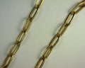 Paper Clip Chain Sterling Silver Gold Plated