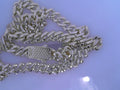 SS 9MM MONACO CHAIN WITH CZ PAVE GOLD PLATED