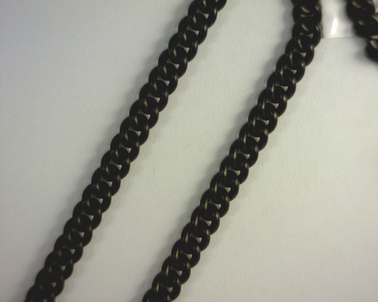 Link Chain 18" Sterling Silver Black Rhodium