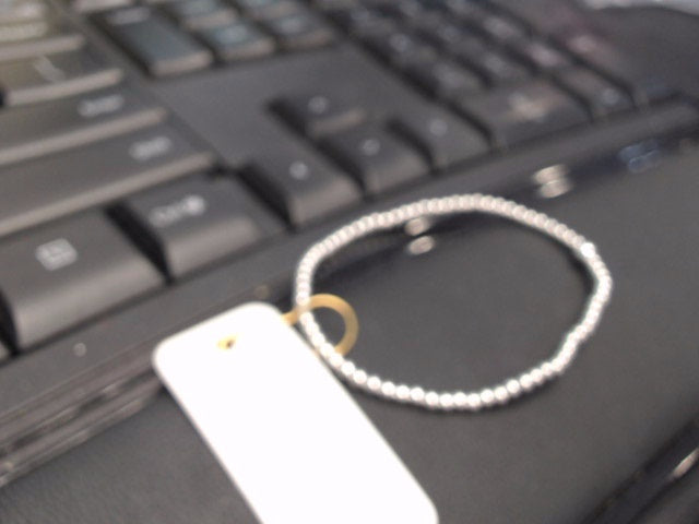 classic sterling 2.5 mm bead bracelet