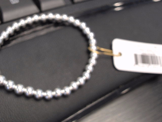 classic bead silver bracelet 5mm