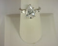 Lafonn Pear Ring Simulated Diamonds Sterling Silver
