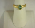 Lafonn Synthetic Ring Sterling Silver Gold Plated