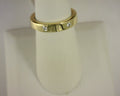 Lafonn Band Simulated Diamonds Sterling Silver Gold Plated