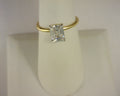 Lafonn Emerald Ring Simulated Diamond Sterling Silver Gold Plated