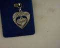 sterling mother daughts hearts charm