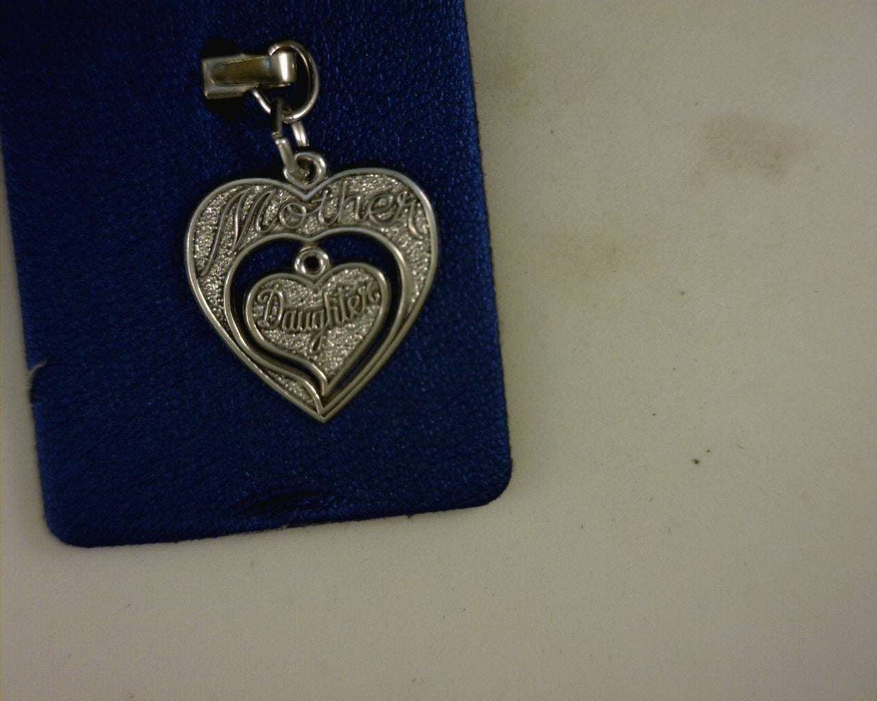 sterling mother daughts hearts charm