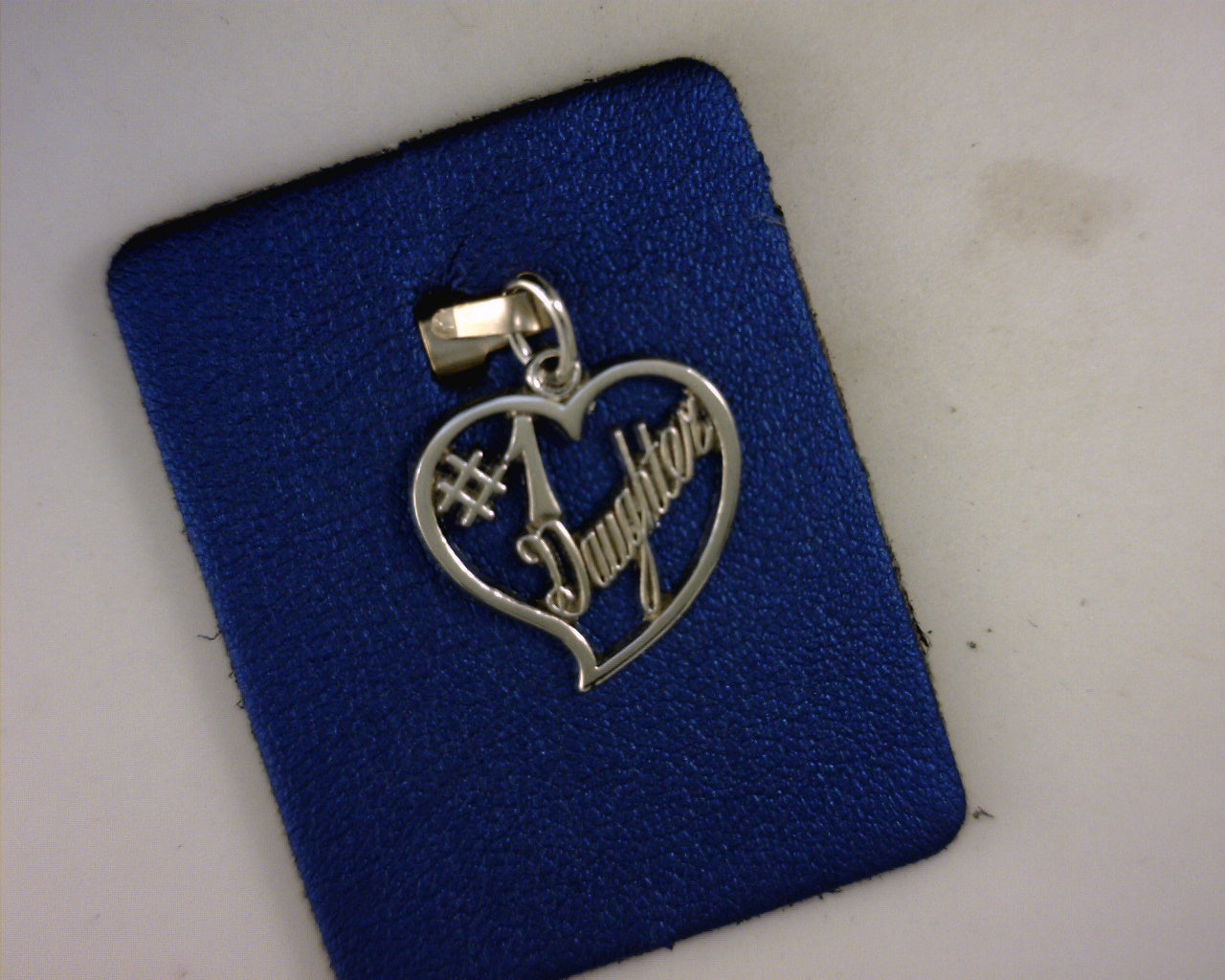 sterling number one daughter charm