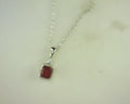 Lafonn Simulated Diamond Lab Grown Ruby Pendant .91ctw SS 20"
