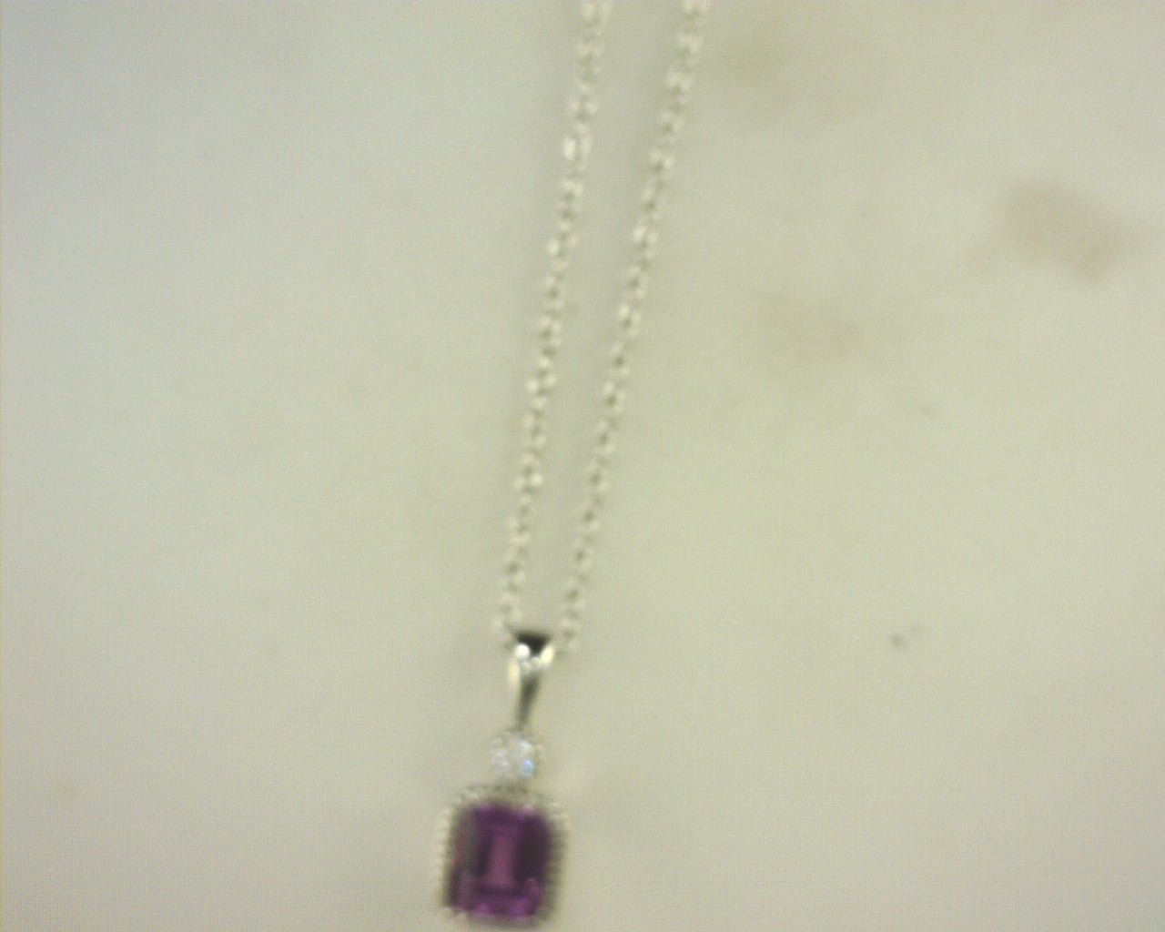 Lafonn Simulated Diamond/Alexandrite Pendant .91ctw SS 20"