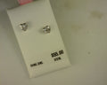 STERLING SILVER APRIL BIRTHSTONE EARR
