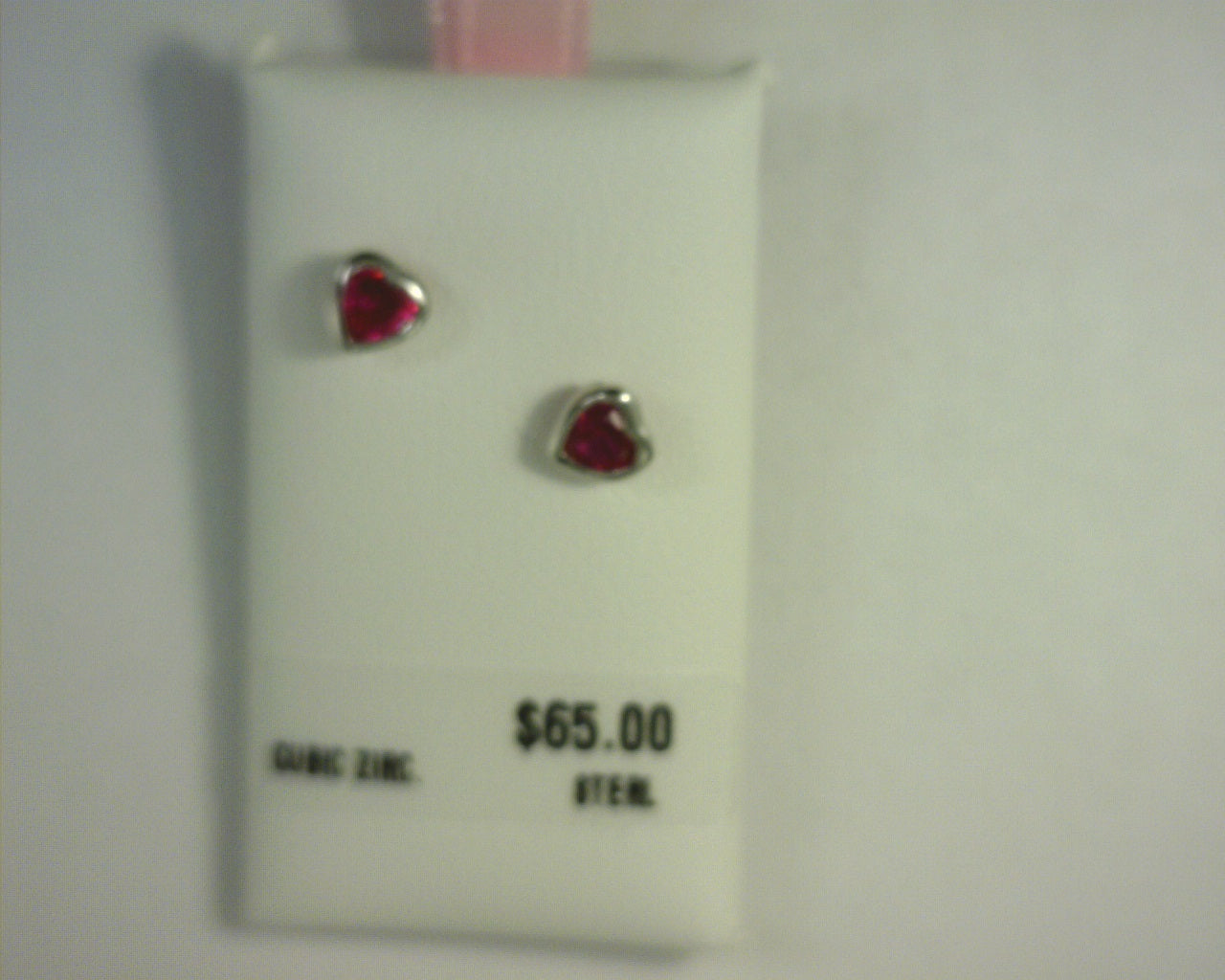 STERLING SILVER JULY BIRTHSTONE EARR