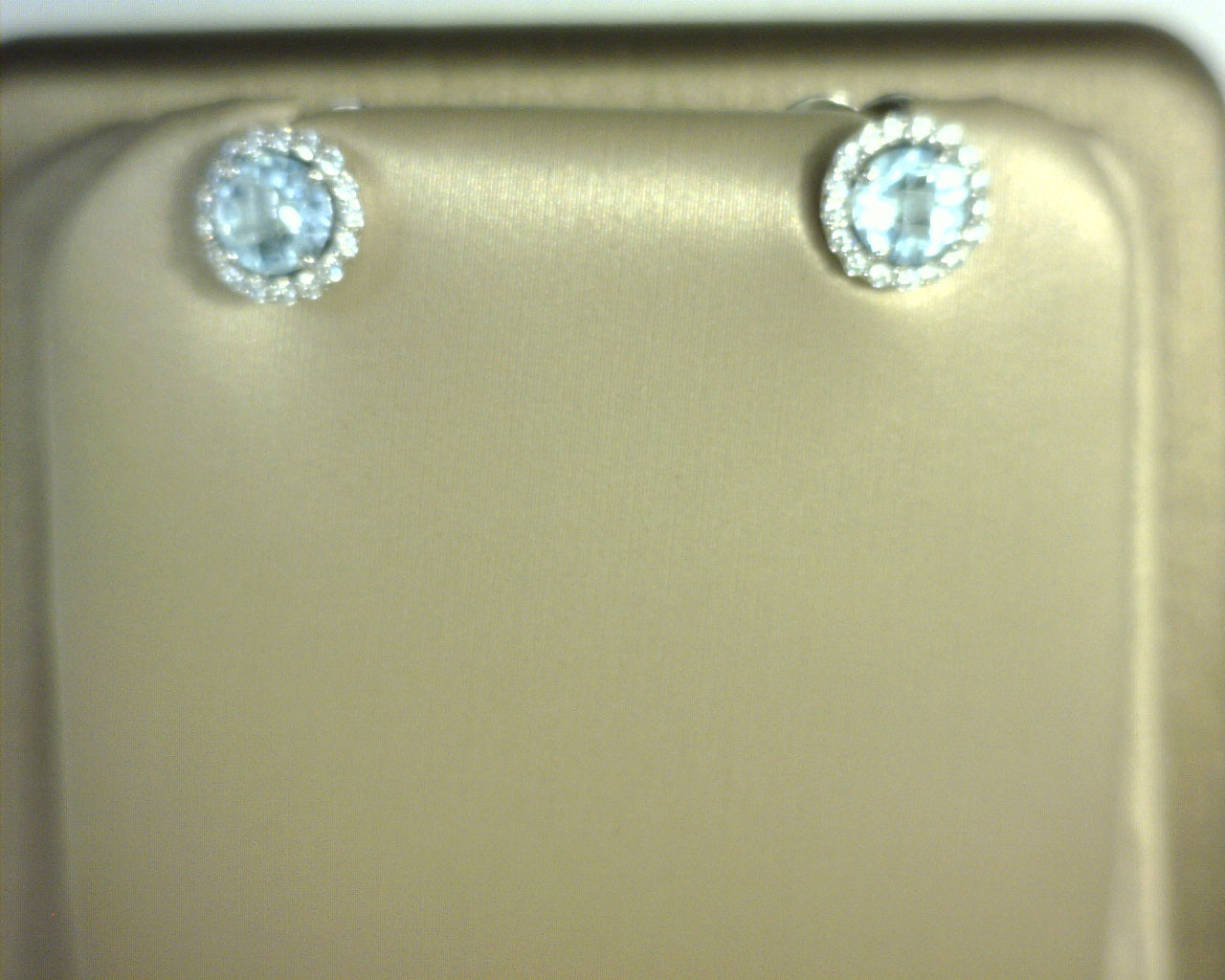 Lafonn Simulated Diamonds/Blue Topaz Earrings Sterling Silver