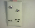 Kiddie Kraft Heart Earrings CZ Sterling Silver