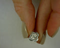 SILVER PLATED WHITE LAZAR STONE STUDS