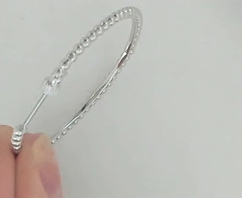 40 MM SILVER EARRINGS