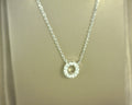 Lafonn Letter O Pendant Simulated Diamonds Sterling Silver