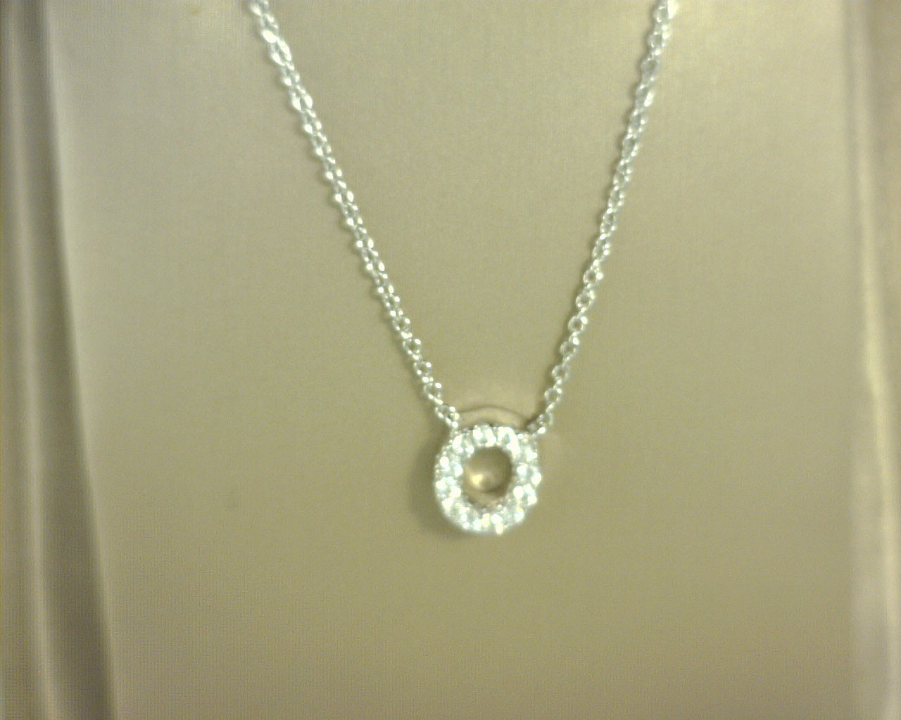 Lafonn Letter O Pendant Simulated Diamonds Sterling Silver