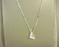 Lafonn Letter L Pendant Simulated Diamonds Sterling Silver