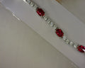 CL/RUBY STERLING SILVER 8.34 TCW BRACELET