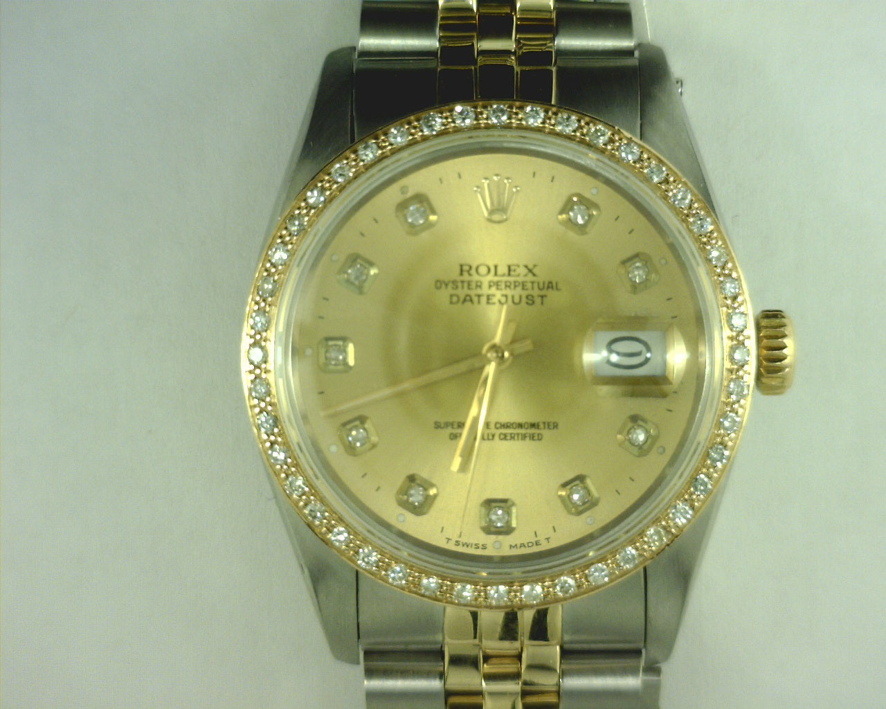Rolex Two Tone with Diamond Bezel 16013 #8338748