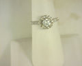 Diamond Solitaire Ring 1.05cttw 14K White Gold<br>Center .60ct