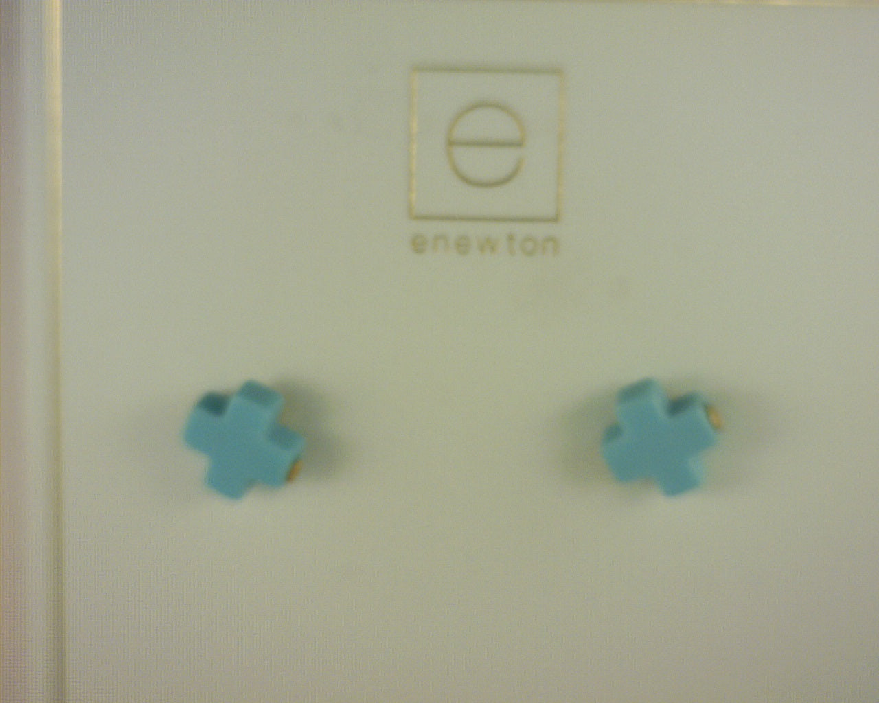 Enewton Signature Cross Stud Turquoise Earrings