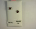 STERLING SILVER JAN BIRTHSTONE EARR