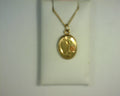 Kiddie Kraft Flower Locket Sterling Silver Gold Plated