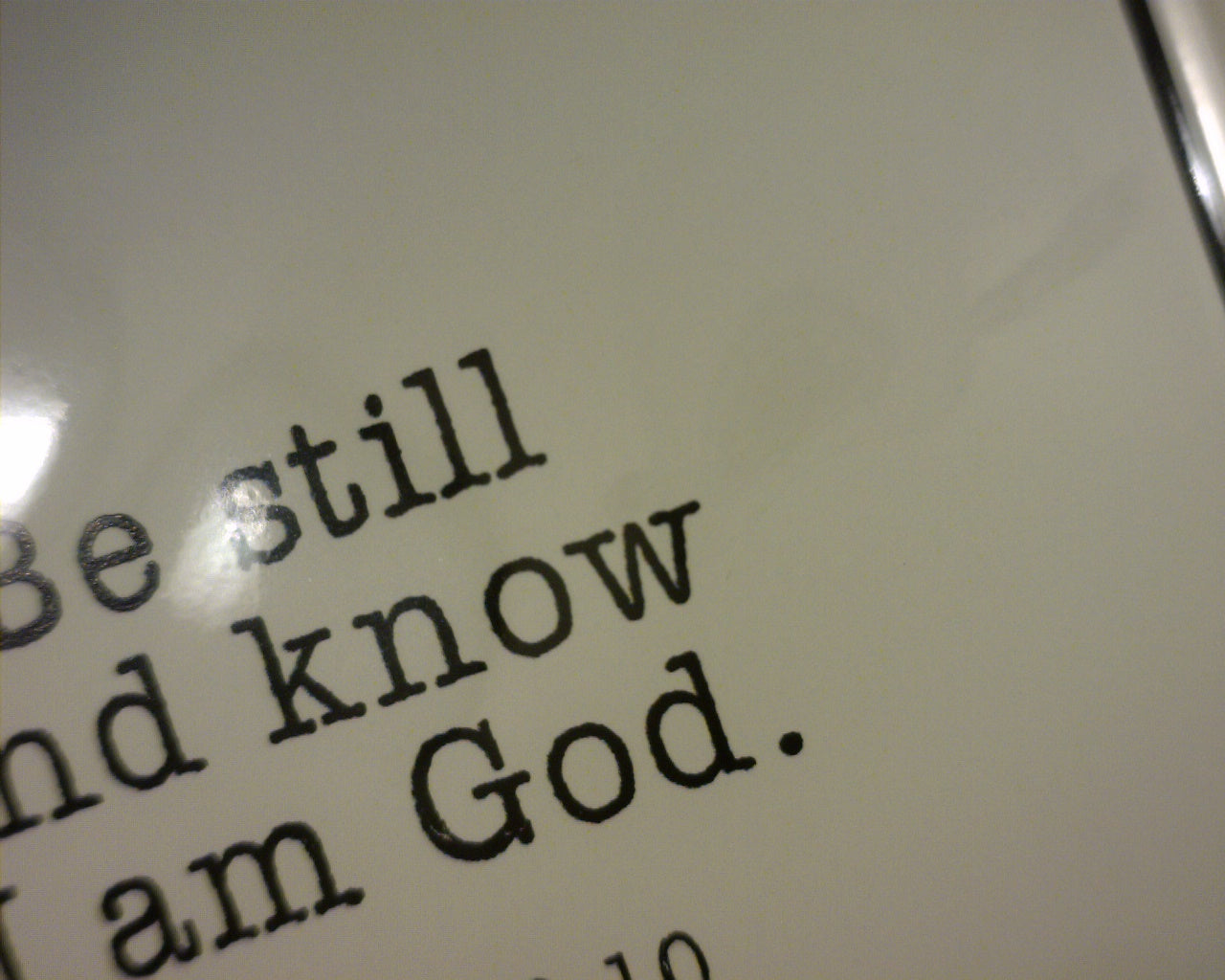 BE STILL CARD