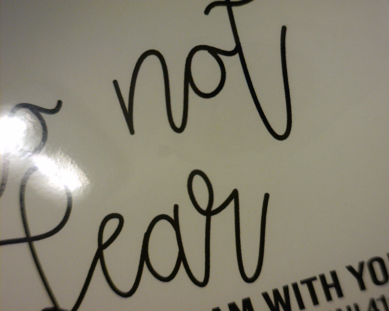 DO NOT FEAR CARD