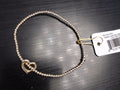 Classic Gold 2mm Bead Bracelet - Love Gold Charm