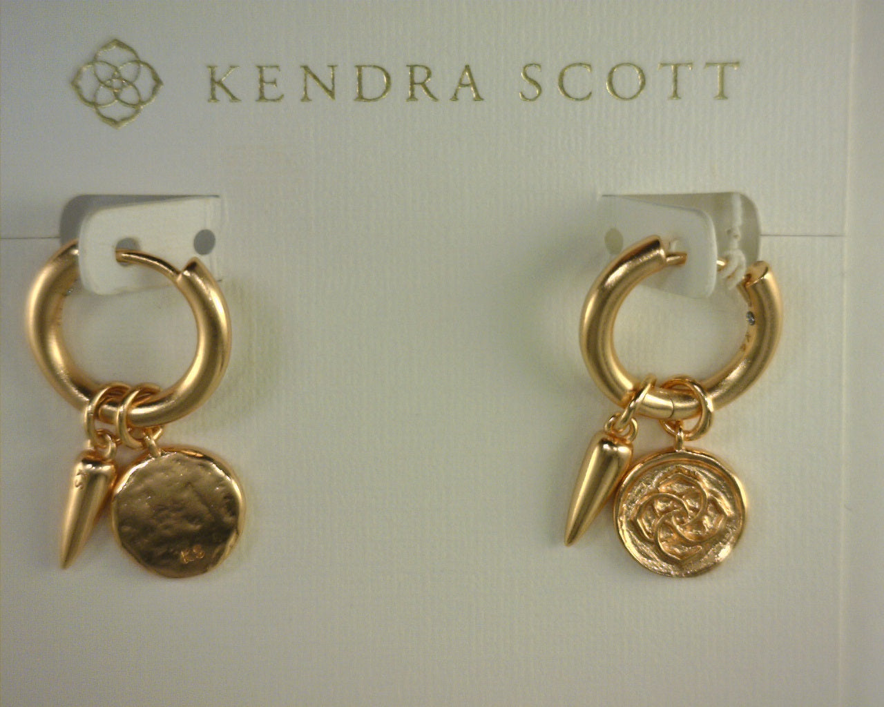 Kendra Scott Dira Coin Huggie Earrings