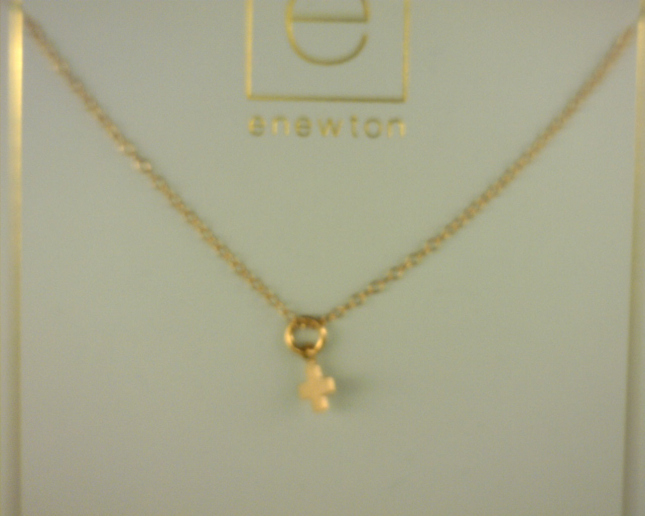 Enewton 16" Signature Cross Small Gold Charm Necklace