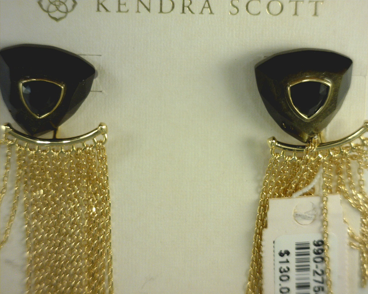 Kendra Scott Arden Statement Tassel Earrings Black Mix